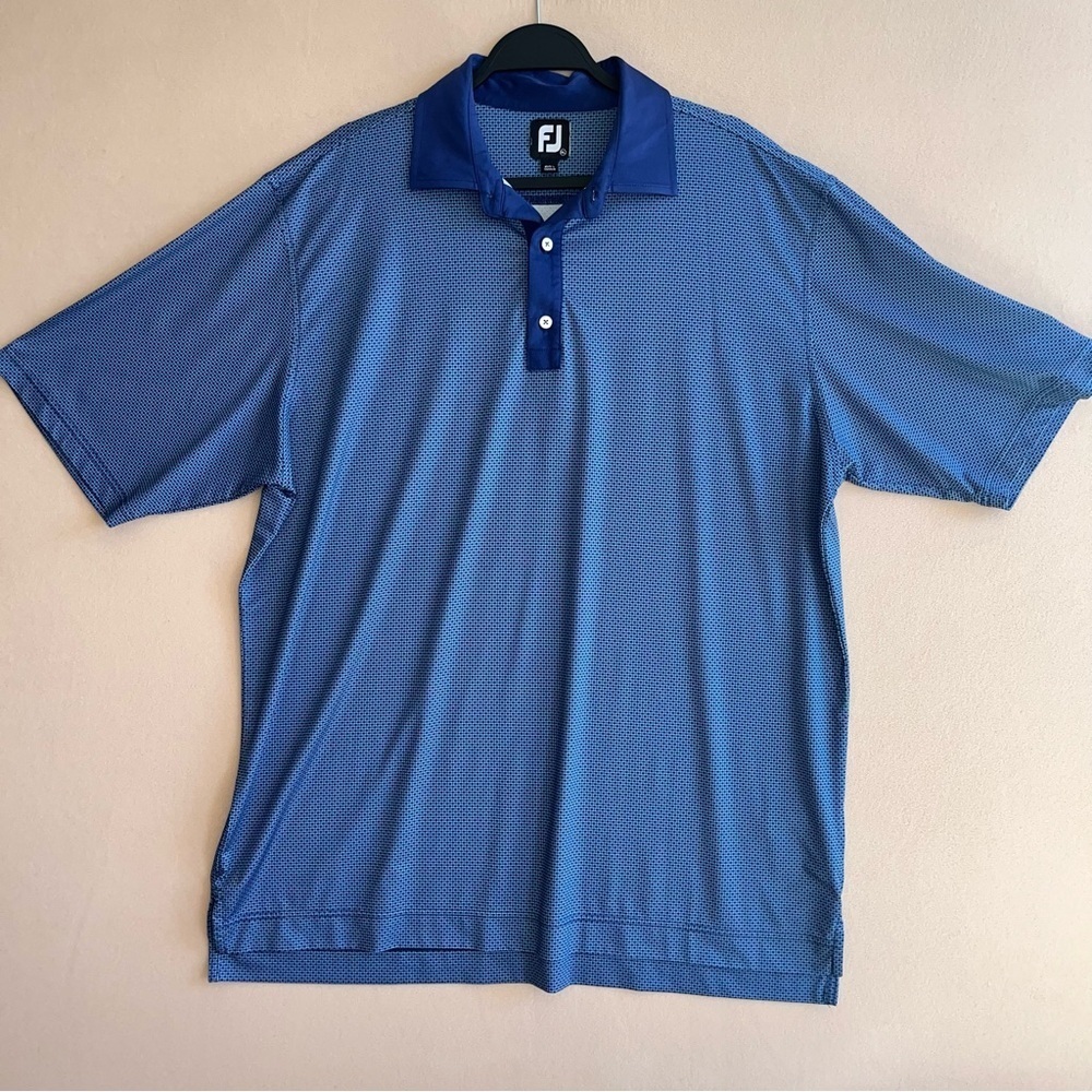 FootJoy Polo Short‎ Sleeve Shirt Blue Size XL